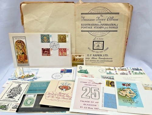 Job lot stamp album many - job,