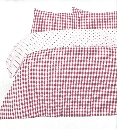 Hearts gingham seersucker - hearts,