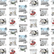 Harry Potter Stamps Fabric