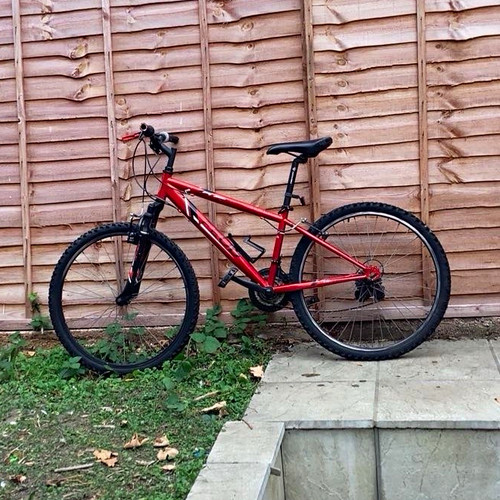 Red black kids bike 24in - red/black,