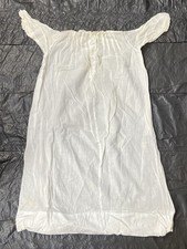 Antique Victorian Cotton & Embroidered Floral Lace Child’s/ Girls Nightie/ Dress