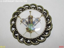 steampunk brooch badge pin