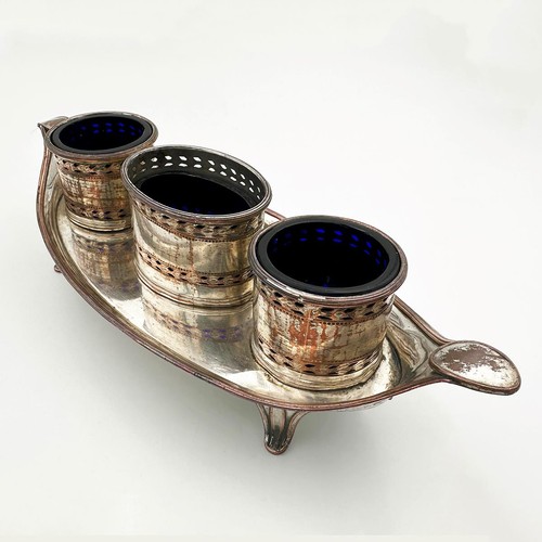 Cruet stand old sheffield - old,