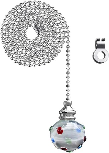 Crystal light pull chain with - light,