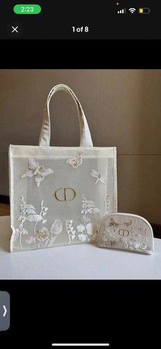 Christian dior clear mesh tote - mesh,