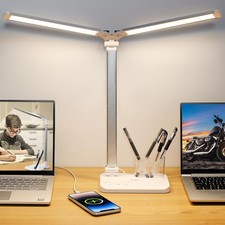 iVict Dual Swing Arm LED Desk