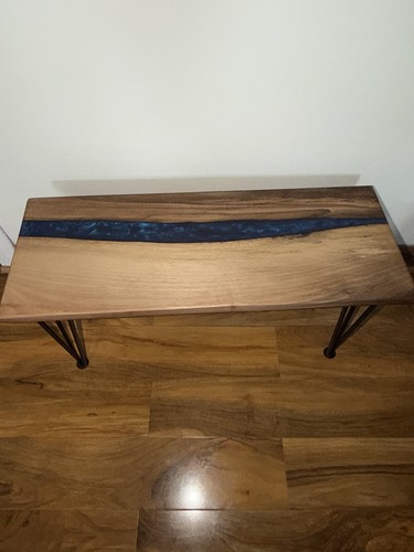 Walnut blue resin coffee - walnut,