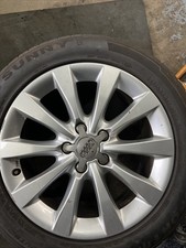 Set Of GENUINE AUDI A6 C7 SE 17" ALLOYS 8J ALLOY WHEELS TYRES 4G0601025BH 5x112 