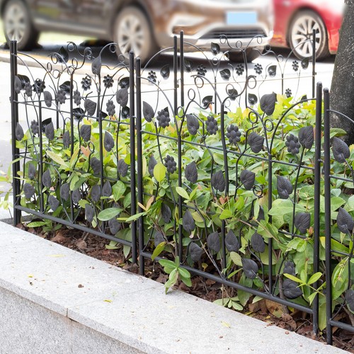 Panels steel garden fence - steel,