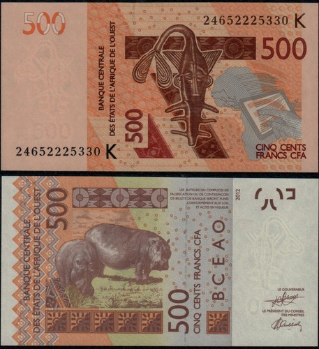 West african states - 500, francs