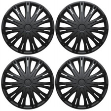 FORD TRANSIT CONNECT VAN WHEEL TRIMS HUB CAPS COVER FULL SET BLACK SPDR 15" INCH
