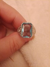 8ct Ring emerald Cut flush set