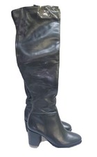 Office Leather Black Thigh