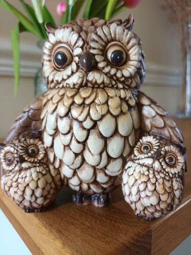 Mother owl with - with, owlettes