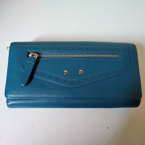 Visconti leather purse teal - visconti,