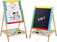 Kids 2 in 1 Wooden Blackboard