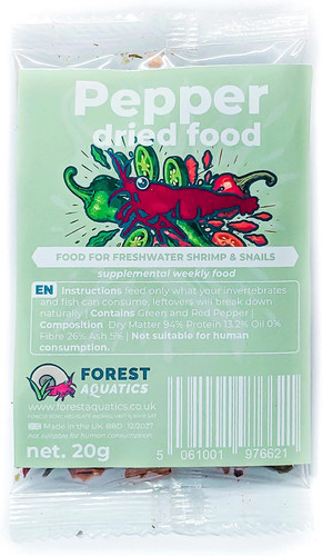Dried pepper food for snails - food,