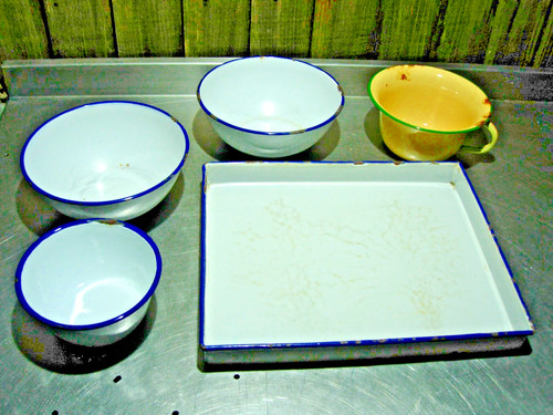 Selection vintage blue white - selection, &