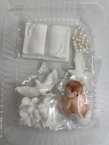 Baptism fondant cake - fondant,