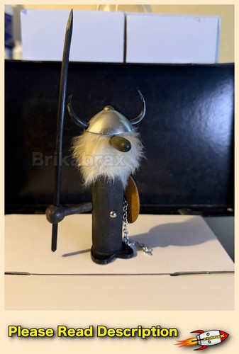 Vintage wooden white beard - white,