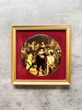 Vintage Harleigh China Co Genuine Staffordshire Ceramics Rembrant Nightwatch 7x7