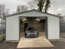 Steel Framed Buildings - Industrial Steel Unit - 5.0m x 6.0m x 2.5m Steel Garage