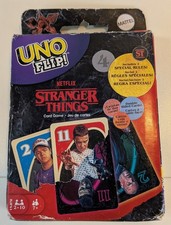 UNO Flip Stranger Things Double-Sided Deck Card Game Mattel Games 2021 Complete 