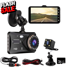 1080P HD Dual Dash Cam - Front and Rear Cameras, Night Vision, Motion Detection
