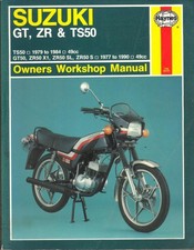 SUZUKI ZR50 S,SL,X1,TS50 ER,K,GT50,MOPED HAYNES WORKSHOP MANUAL 1977-1990