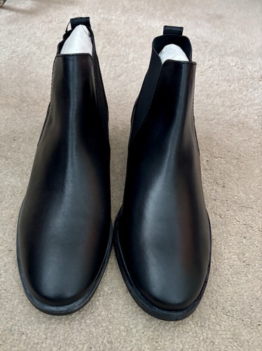 Topshop black leather chelsea - topshop,