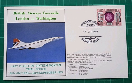 1977 concorde british airways - 1977,