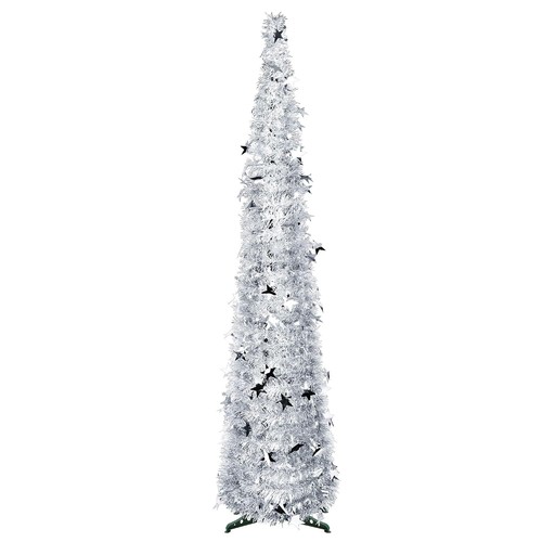 Christmas tree 5ft silver - tree,