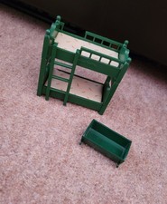 Vintage Sylvanian Families Green Bunk Bed & Cot – Dollhouse Furniture Playset