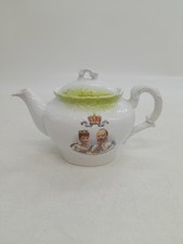 1902 Teapot, Coronation King Edward Seventh And Queen Alexander