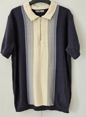 Half zip knit polo shirt - half,