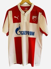 Authentic Red Star Belgrade Puma 14/15 Home Kit. VGC. Large. Iconic Club. Rare.