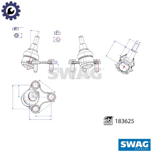 Ball joint 9095 for - joint,