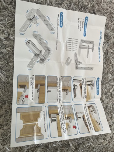 Double acting gravity hinges - acting,