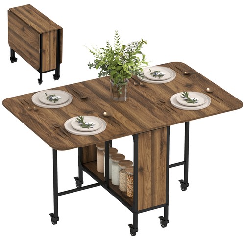 Homcom mobile drop leaf - leaf, dining