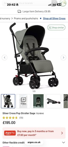 Silver cross pop 2 pushchair - cross,