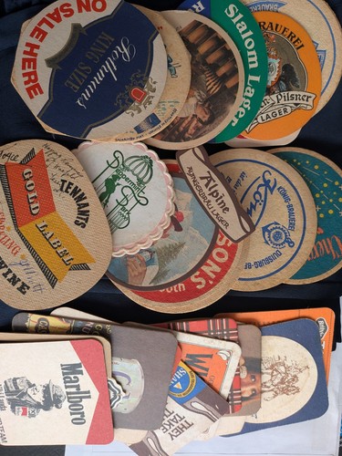 Vintage beer mats coasters - ,