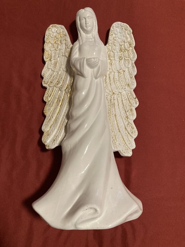 Ceramic porcelain white angel - ceramic,