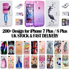 iPhone 7 Plus 8 Plus Liquid Glitter Hard Phone Case Soft Cover Clearance Offer