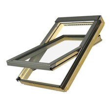 Fakro FTS U2 94x140cm Pine Center Pivot Roof Window