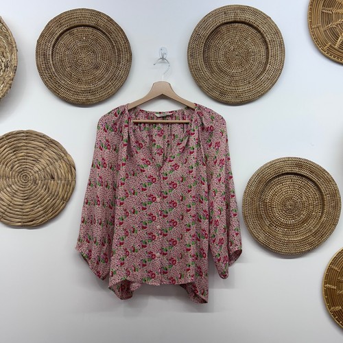 195 tucker pink floral silk - pink,