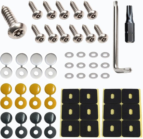 Anti theft number - number, screws