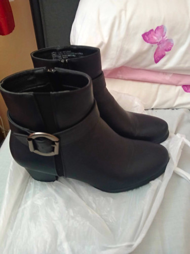 Women black faux - faux, leather