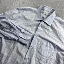 Brioni Mens Blue Striped