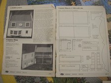 Hobbies plans of Country Shop Dolls House 24" x 9" base size plan 796
