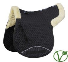 Rhinegold Luxe Faux Fur Lined Saddle Numnah | 5 Colour Options | Pony, Cob, Full
